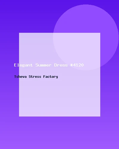 فستان صيفي أنيق #4120
