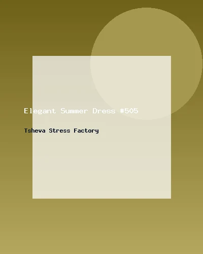 فستان صيفي أنيق #505