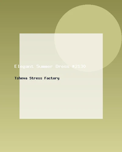 فستان صيفي أنيق #2130