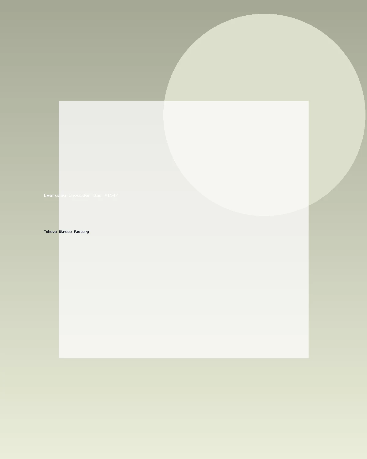 حقيبة كتف عملية #1547
