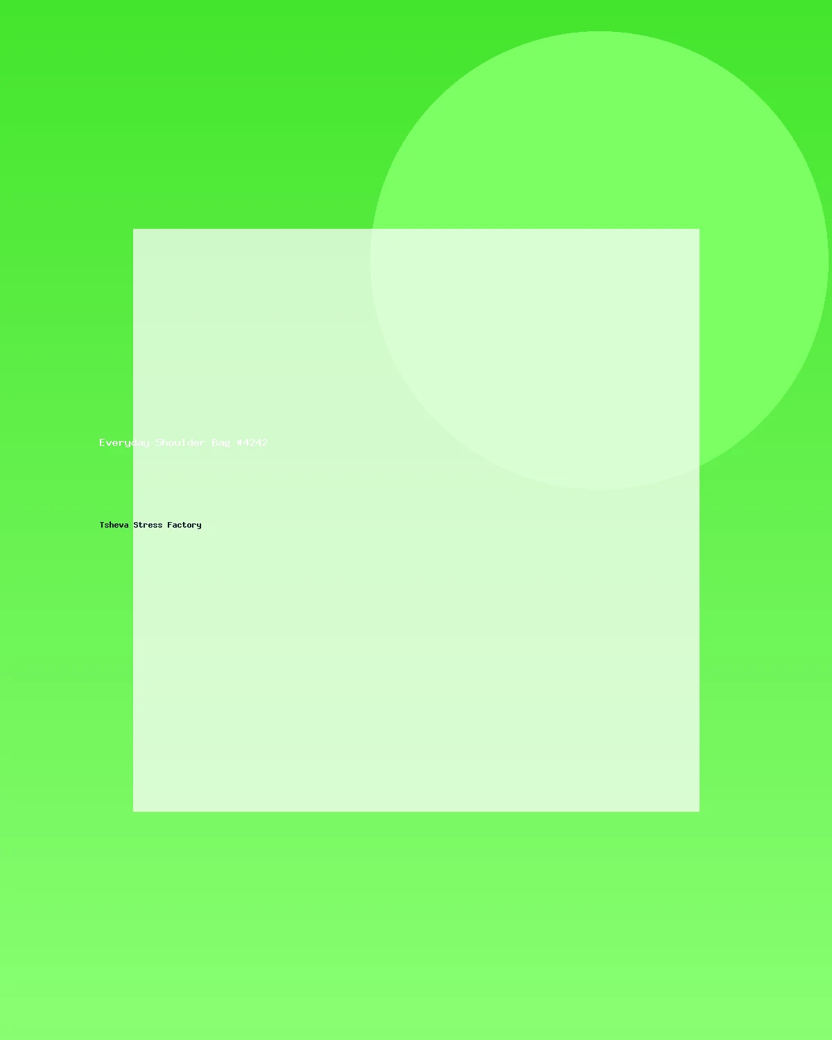 حقيبة كتف عملية #4242
