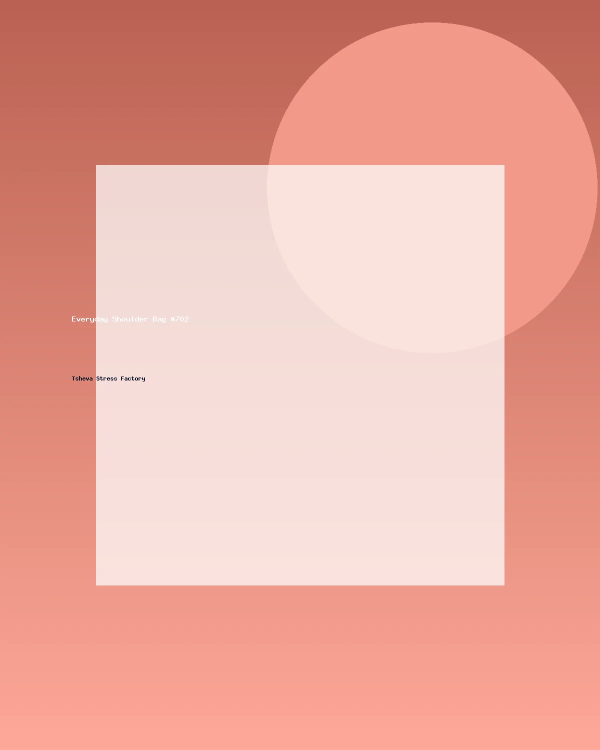 حقيبة كتف عملية #702