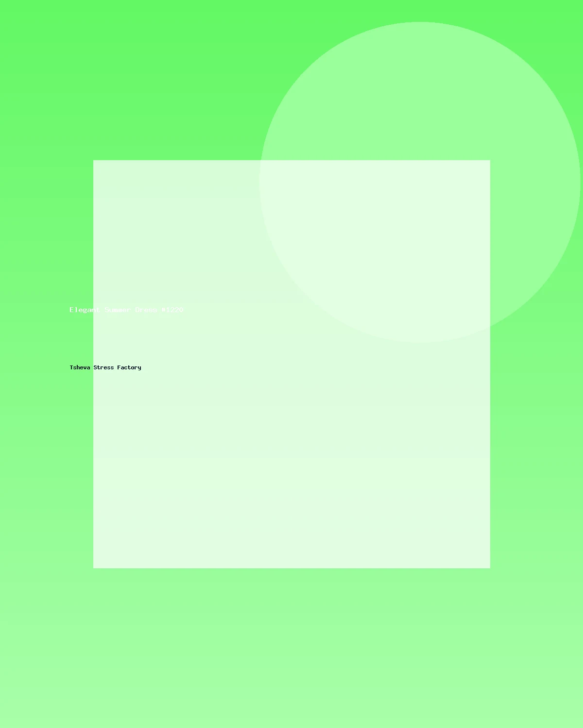 فستان صيفي أنيق #1220