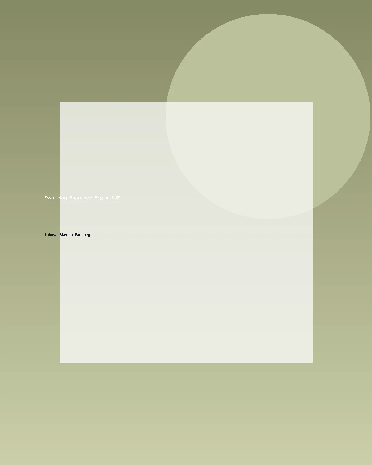 حقيبة كتف عملية #1847