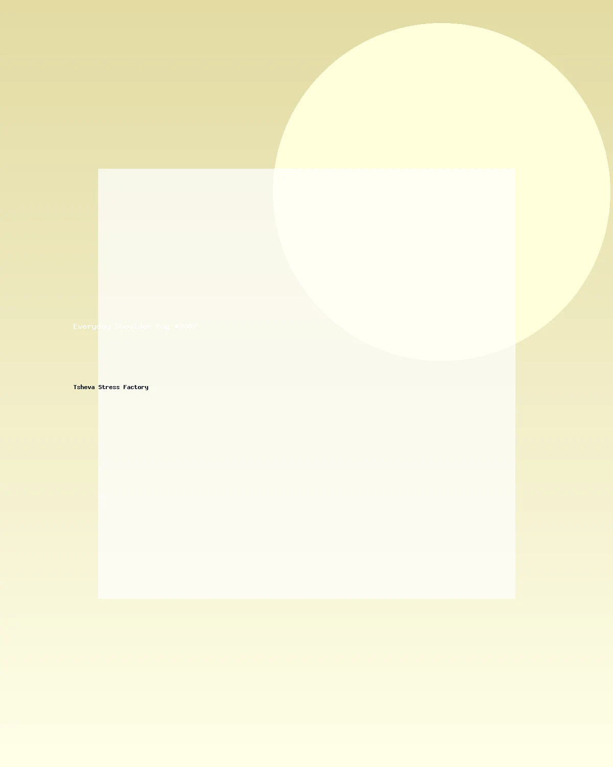 حقيبة كتف عملية #2007