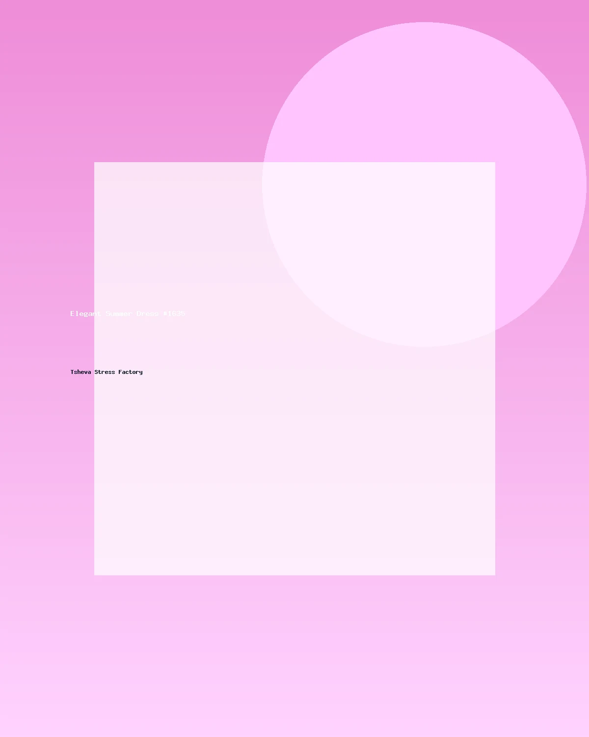 فستان صيفي أنيق #1635
