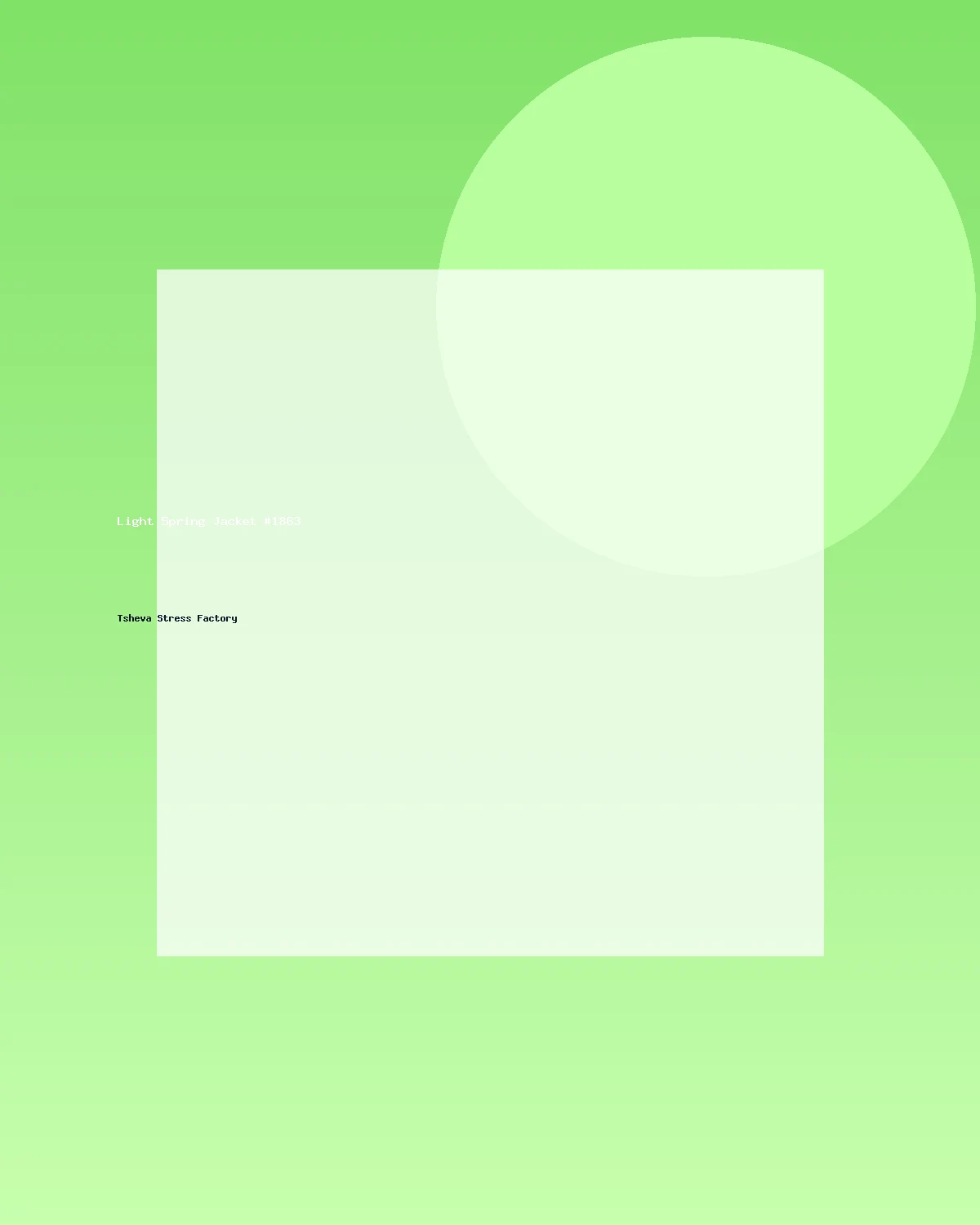 جاكيت خفيف للربيع #1863